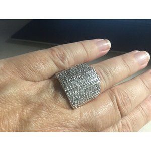 Gorgeous Gold over Brass Diamond Ring 2.0 Carat Weight Size 7